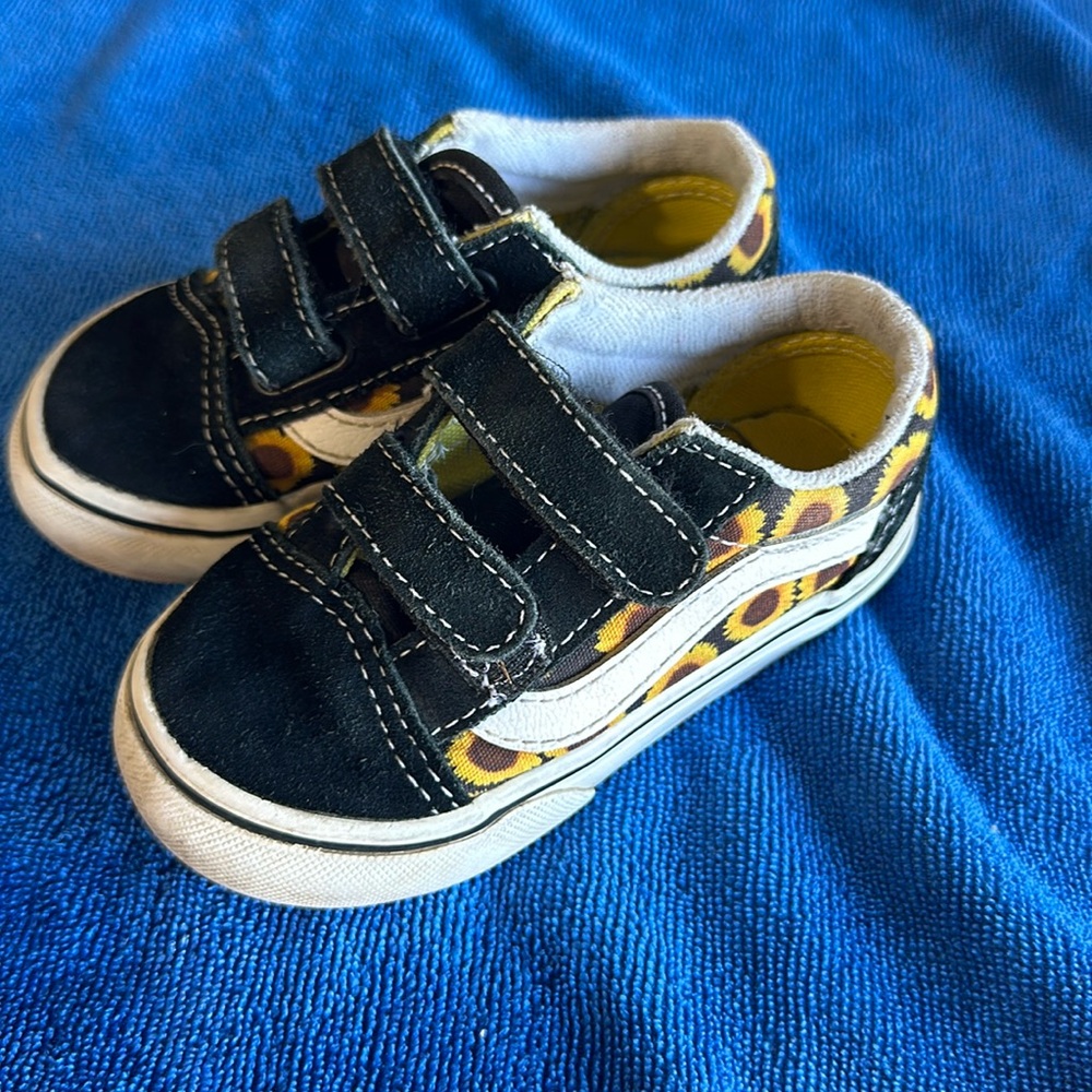 Vans sunflower kids shoes